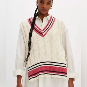 Free people costal prep poncho NWOT ONE SIZE